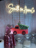 Christmas tree truck