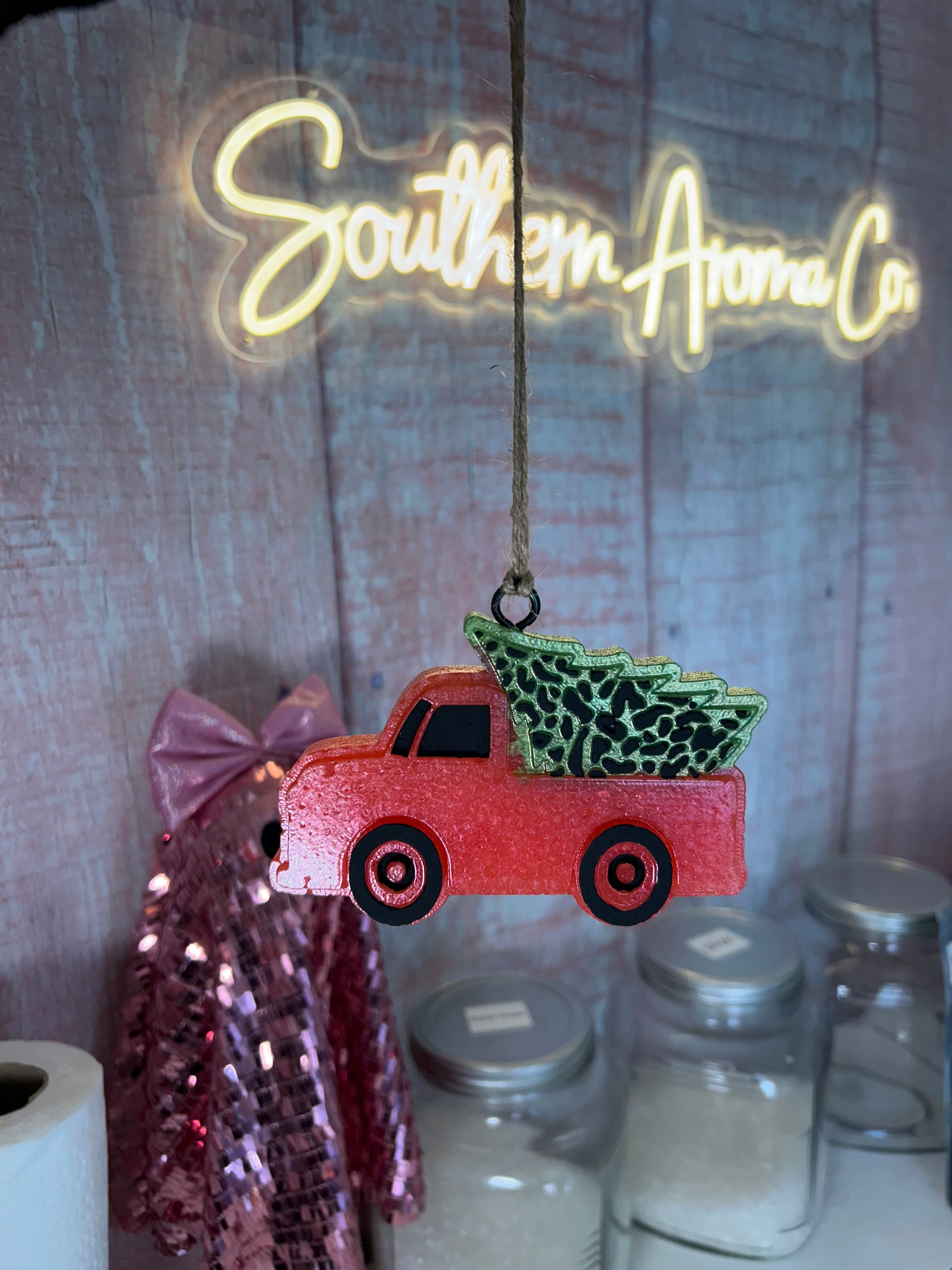 Christmas tree truck